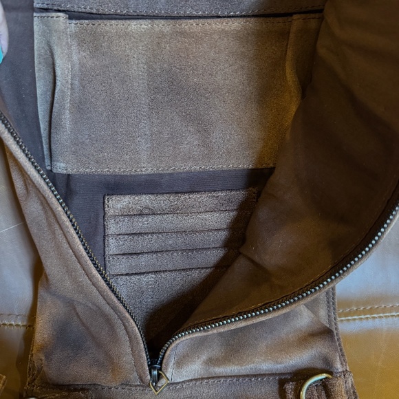 CUT AND PASTE BODY SLING BAG- 100 PERCENT SUADE - Picture 5 of 12